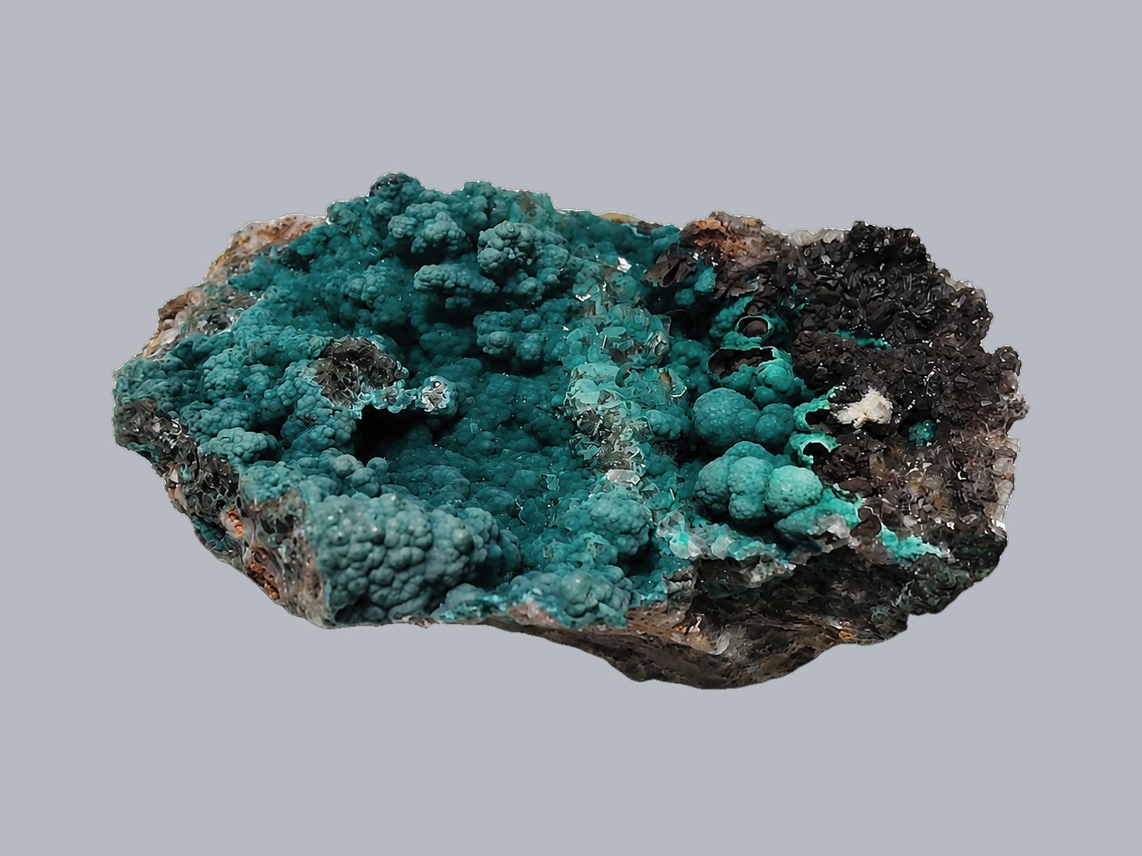 Rosasite — Mina Ojuela, Mapimí, Durango, Mexico