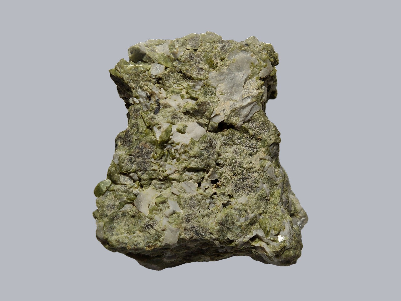 Fassaite with Calcite — Monzoni, near Predazzo, Fassa Valley, South Tyrol, Italy